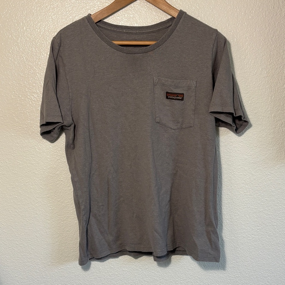 Patagonia Women’s Work Wear Pocket Tee Size Large Hemp Organic Cotton Blend